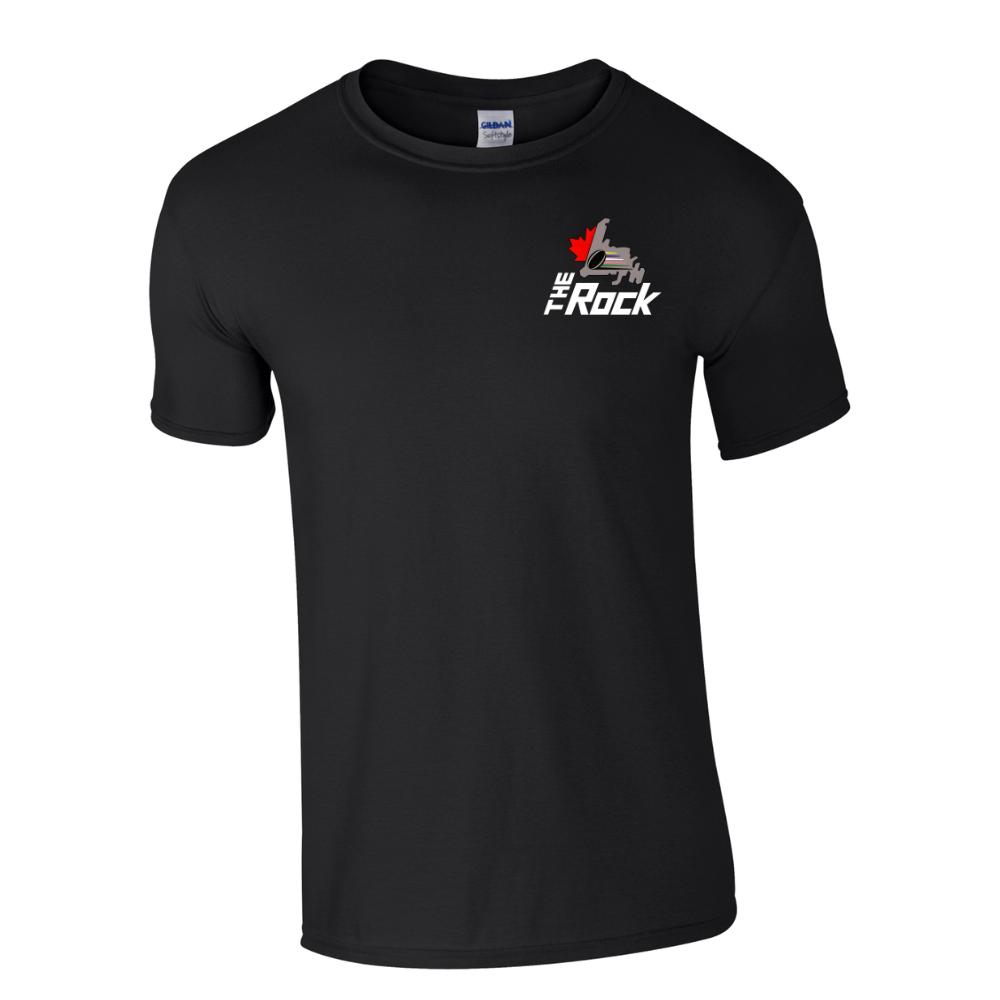 The Rock Rugby - T-Shirt (Black Small Logo)