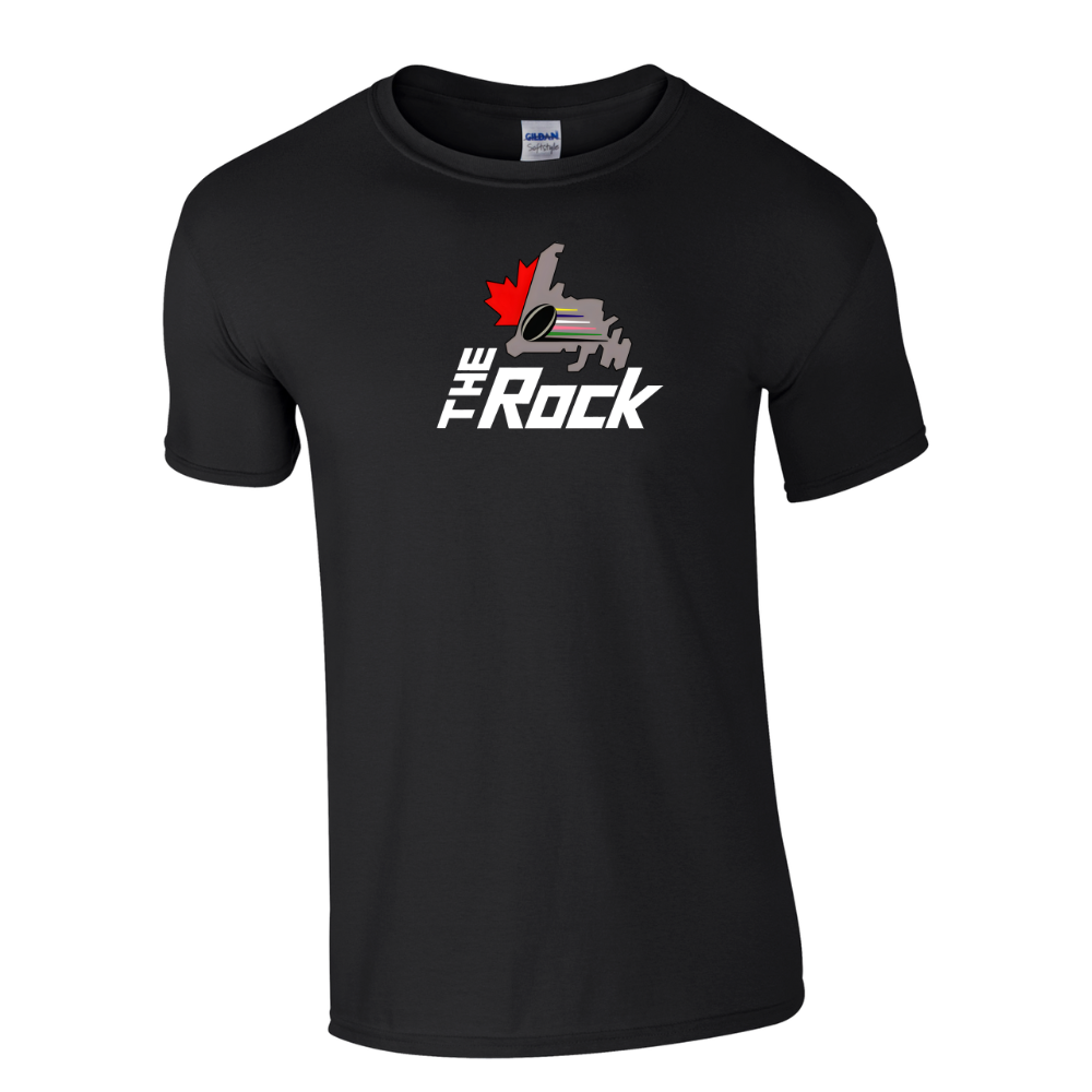 The Rock Rugby - T-Shirt (Black Large Logo)