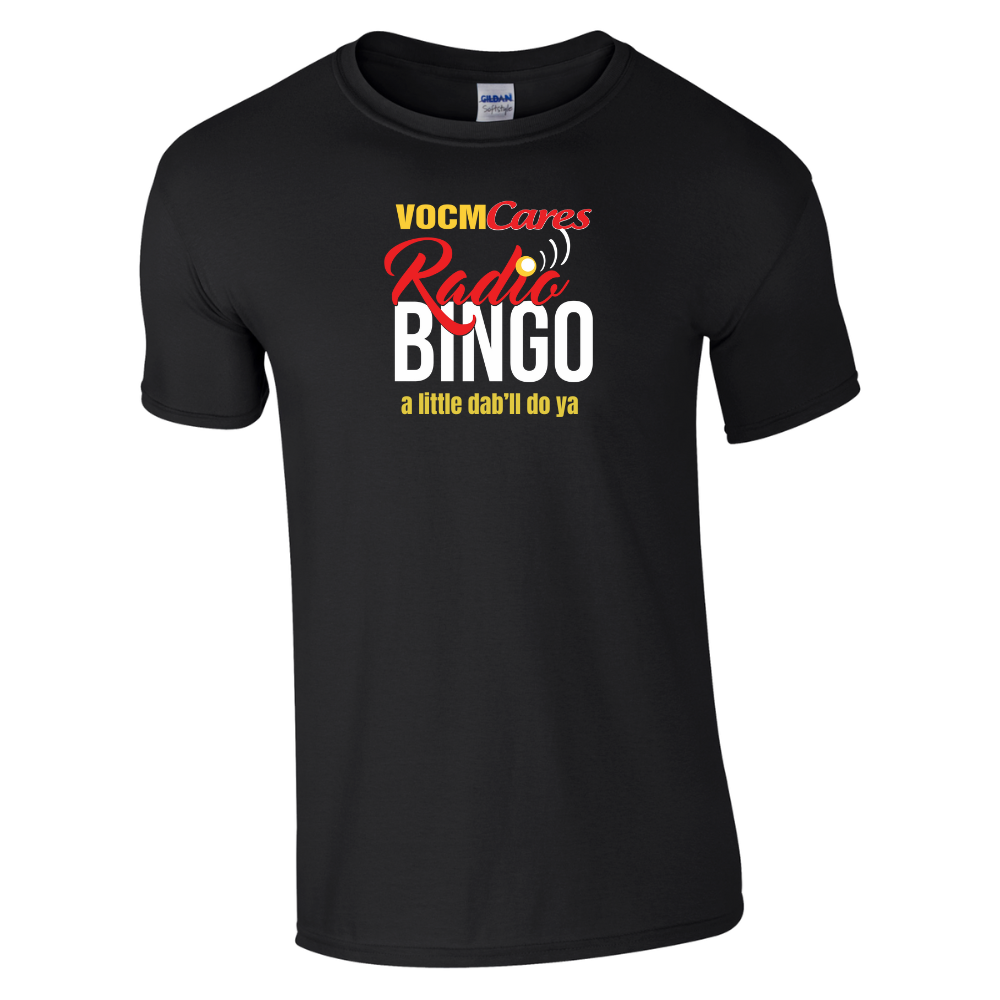 VOCM Cares Radio Bingo - Dab'll do ya (Black T-Shirt)