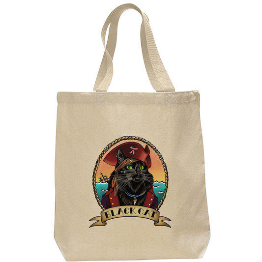 Rough Waters Brewing Company (Tote Bag) Black Cat