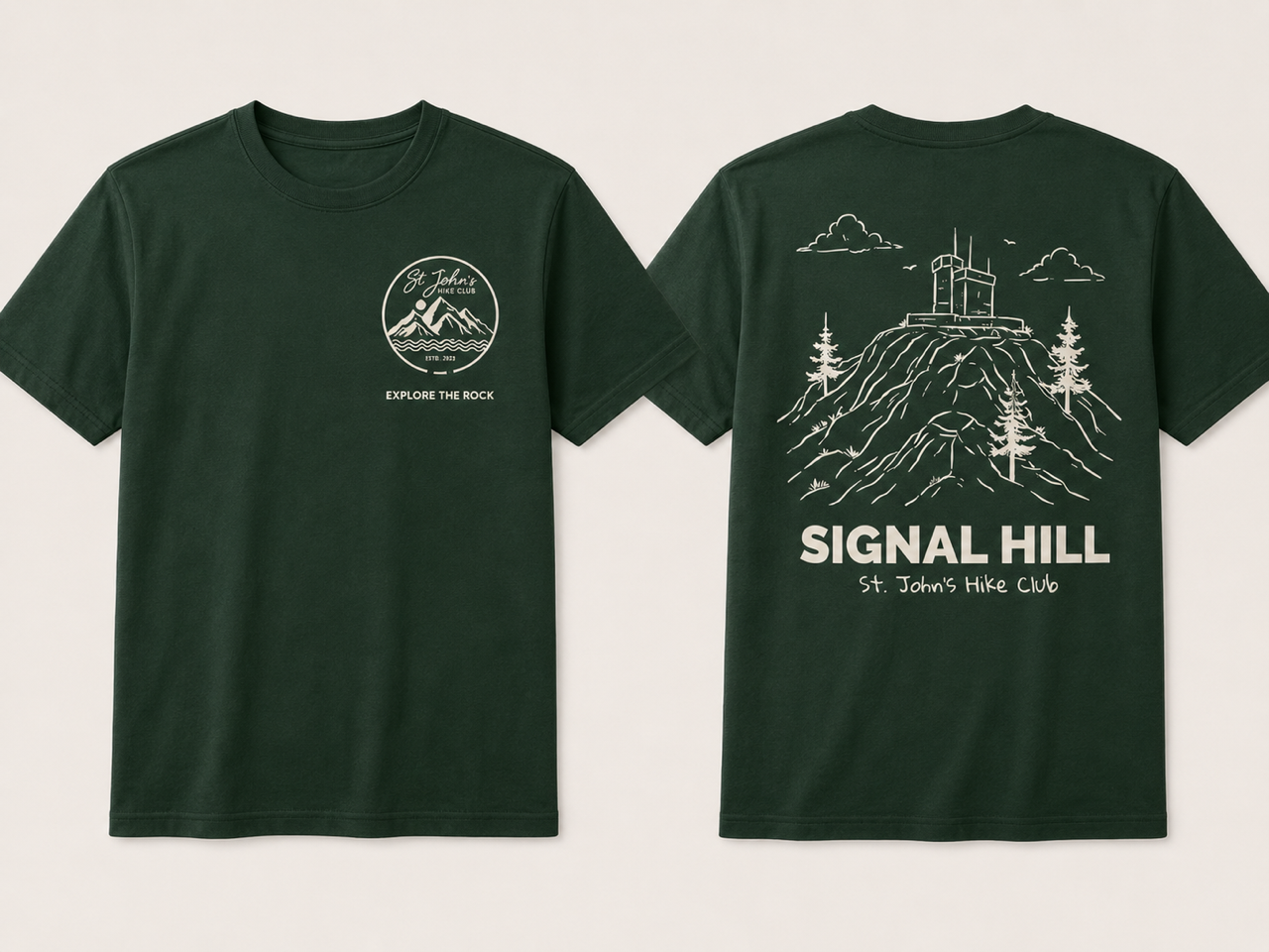 St John's Hike Club - Signal Hill - Tshirt