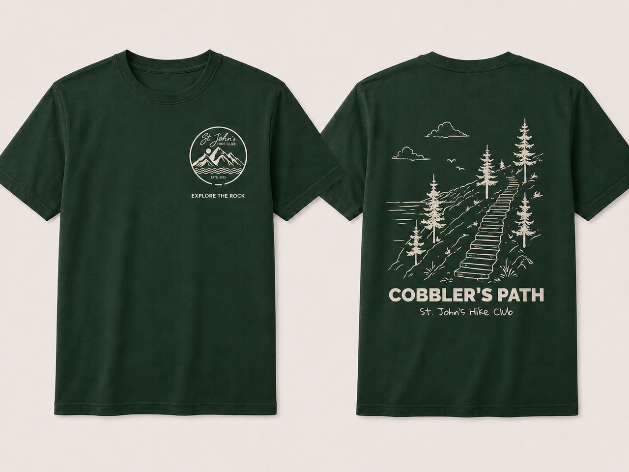 St John's Hike Club - Cobbler's Path - Tshirt