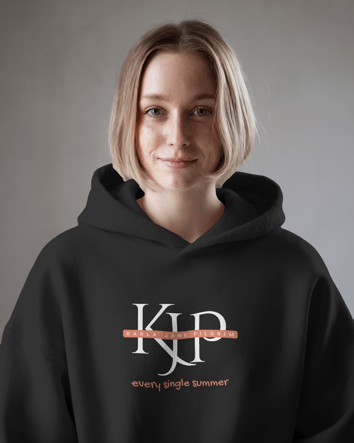 Karla Pilgrim Hoodie with Initials Logo