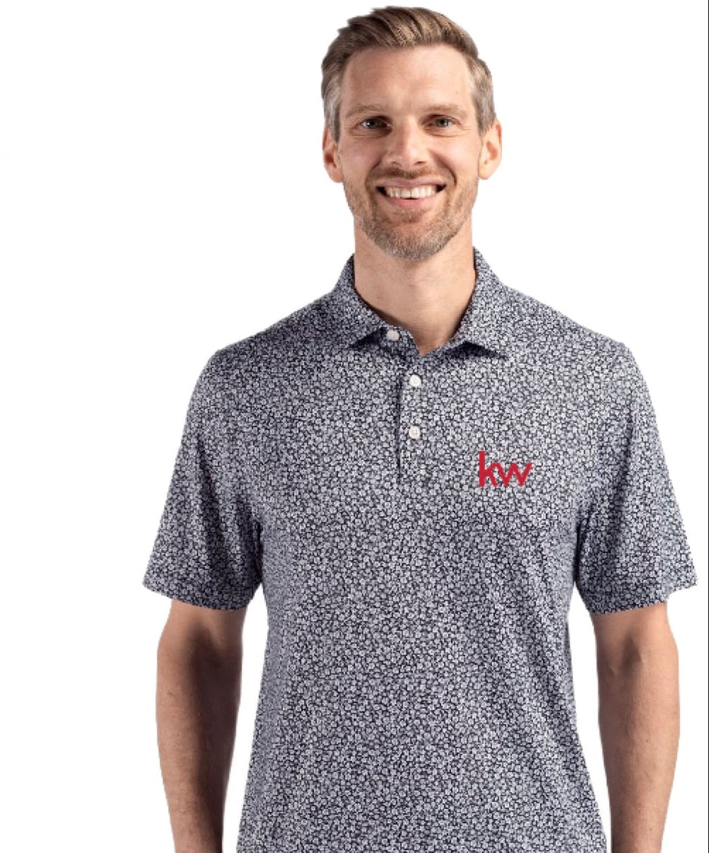 CUTTER & BUCK PIKE ECO FLORA PRINT RECYCLED MEN’S POLO - PRICE: $90.00 + HST