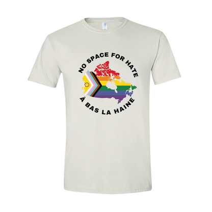 No Space For Hate CANADA Bi-Lingual (T-shirt)