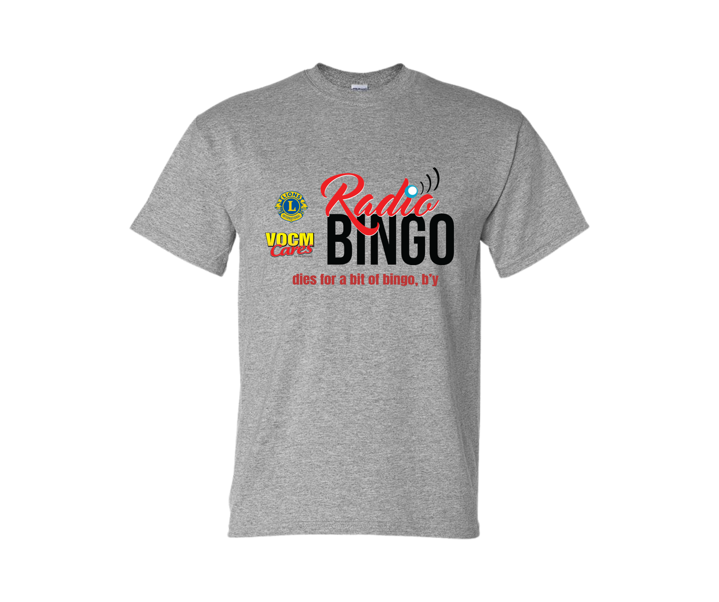 VOCM Cares Radio Bingo - Dies for bingo (Grey T-Shirt)