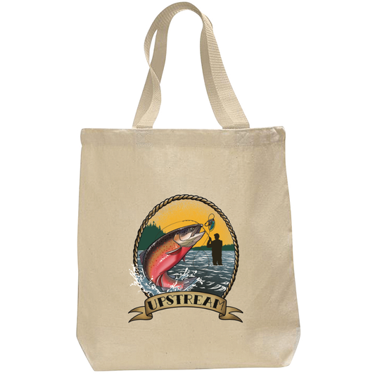 Rough Waters Brewing Company (Tote Bag) Up Stream