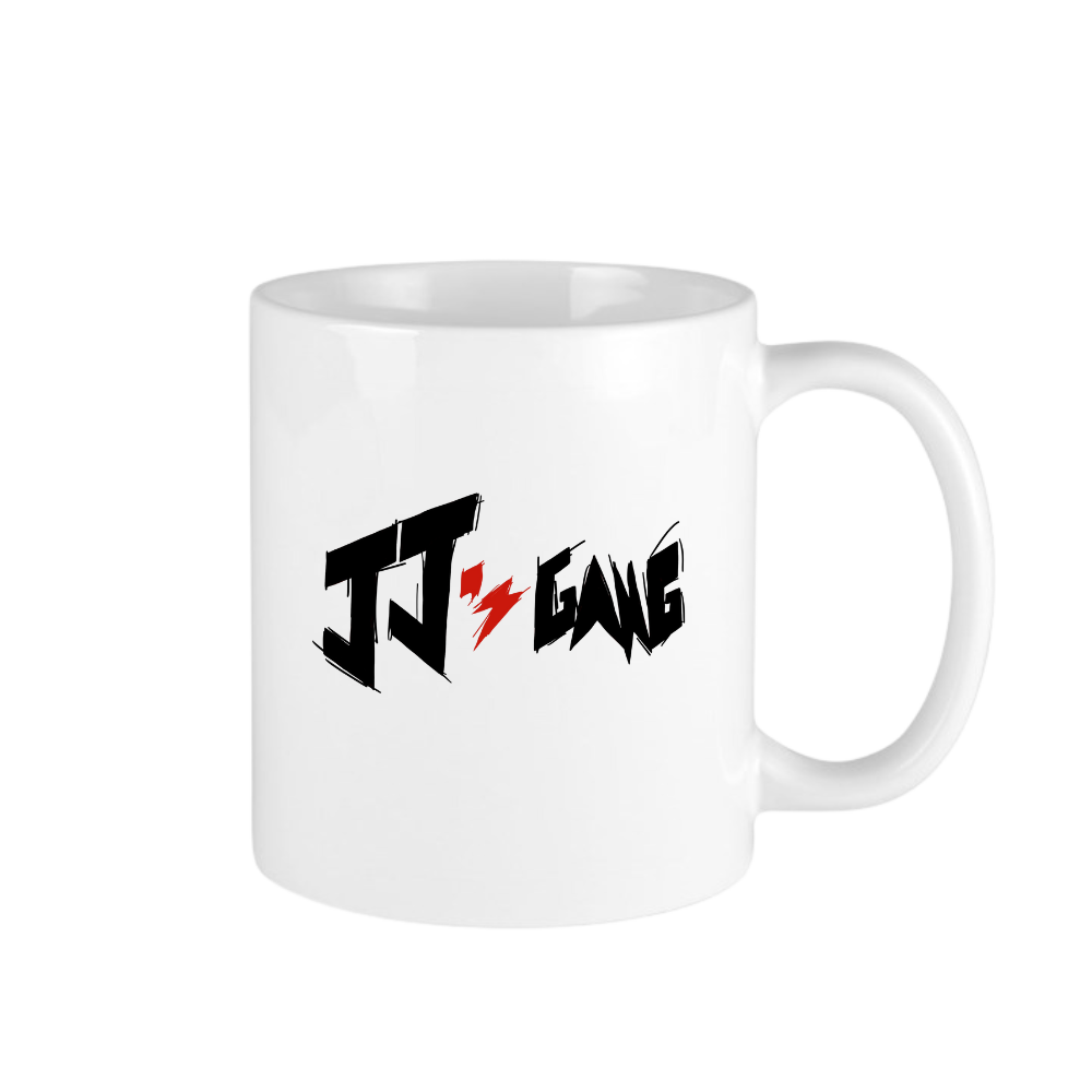 JJ's Gang (Mug) 11oz pearl coated ceramic.