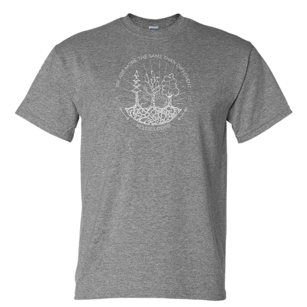 Kellie Loder (T-shirt Grey White Logo)