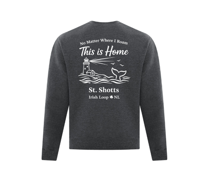 Irish Loop NL - No Matter Where I Roam - St Shott's -Crewneck Sweatshirt