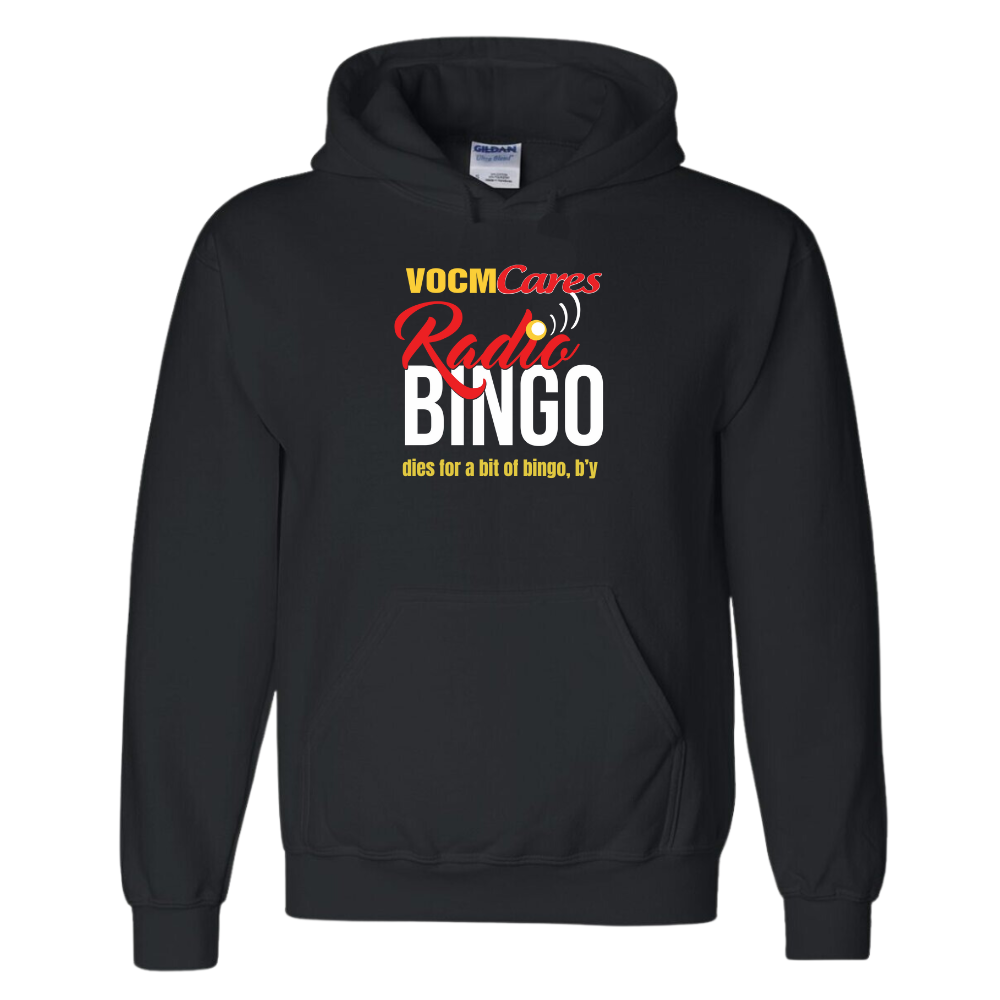 VOCM Cares Radio Bingo - Dies for bingo (Black Hoodie)