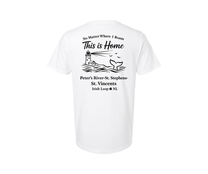 Irish Loop NL - No Matter Where I Roam - Peter's River - Tshirt