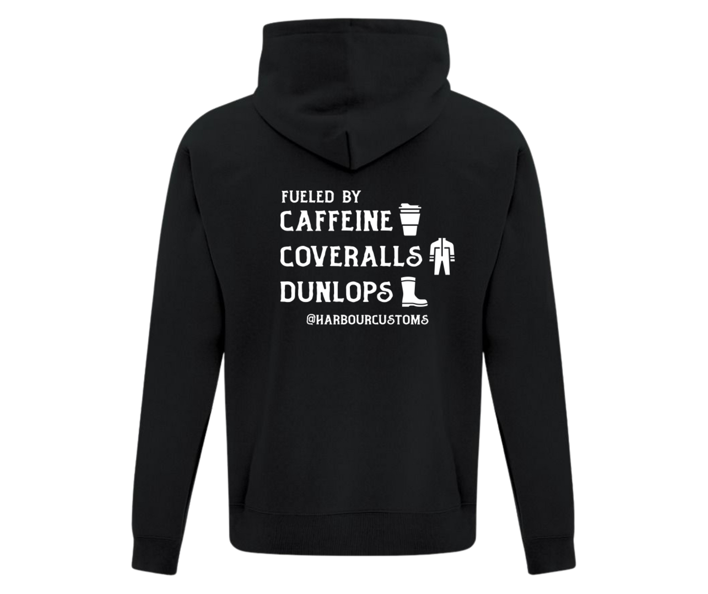 Harbour Customs Hoodie - Fueled By Caffeine