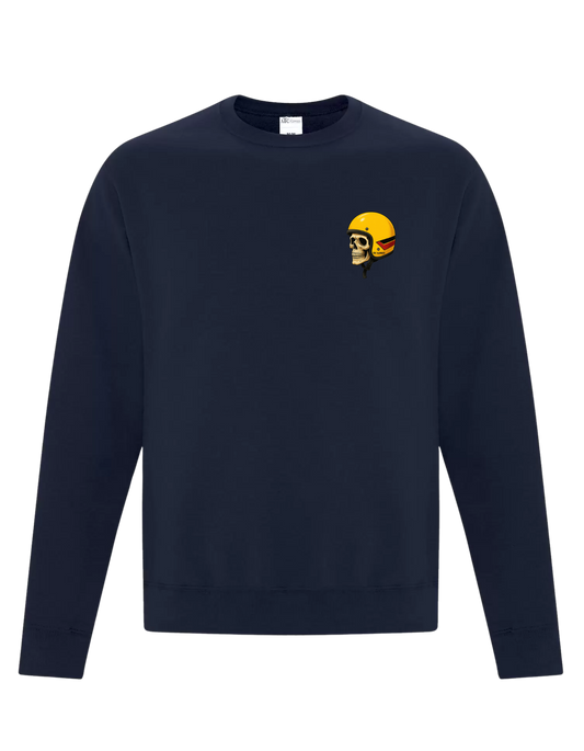 The Islander - Skull Helmet - Crewneck Sweatshirt