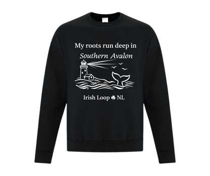 Irish Loop NL - My Roots Run Deep in Southern Avalon - Crewneck Sweatshirt