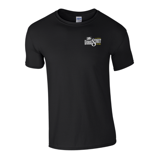 George Street Festival Black T-Shirt - Pocket Logo