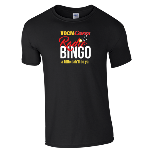 VOCM Cares Radio Bingo - Dab'll do ya (Black T-Shirt)