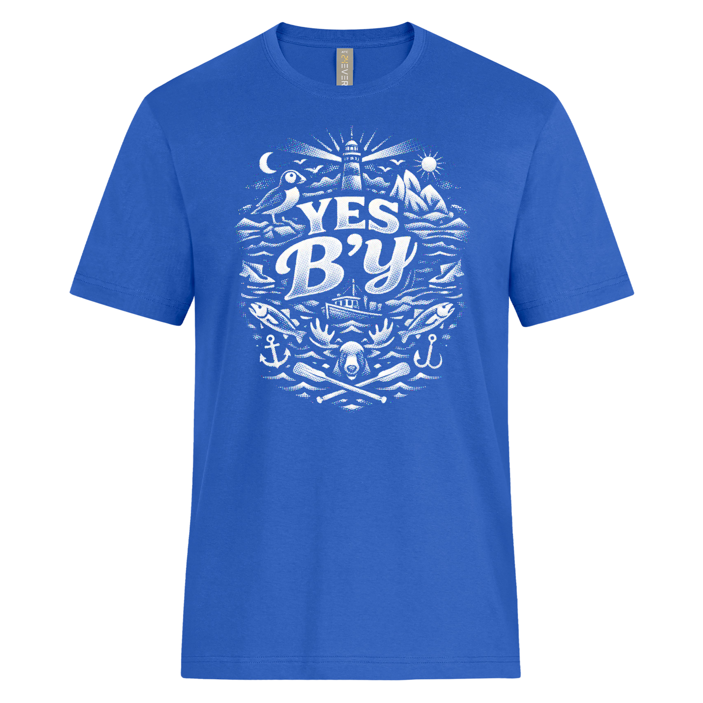 "Yes B'y" Maritime Icon Typography T-Shirt