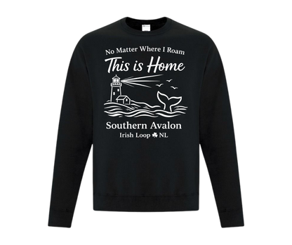 Irish Loop NL - No Matter Where I Roam - Southern Avalon -Crewneck Sweatshirt