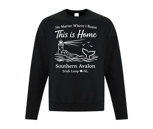 Irish Loop NL - No Matter Where I Roam - Southern Avalon -Crewneck Sweatshirt