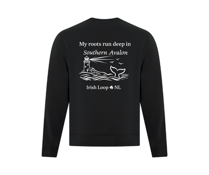 Irish Loop NL - My Roots Run Deep in Southern Avalon - Crewneck Sweatshirt