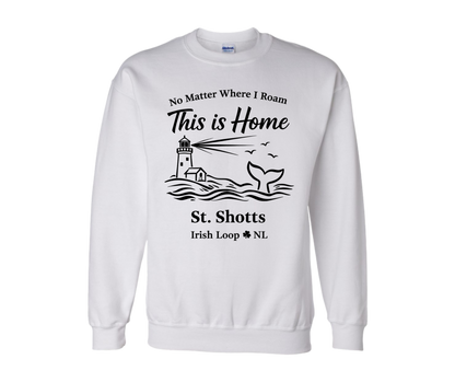 Irish Loop NL - No Matter Where I Roam - St Shott's -Crewneck Sweatshirt