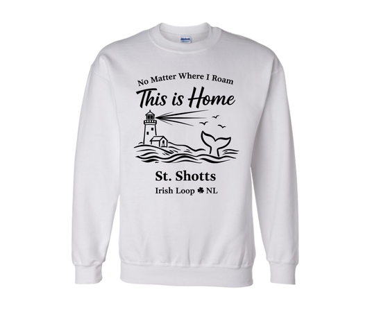 Irish Loop NL - No Matter Where I Roam - St Shott's -Crewneck Sweatshirt