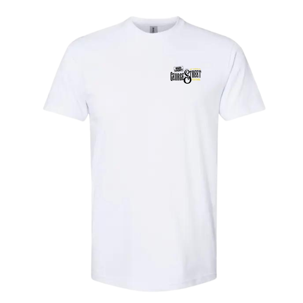 George Street Festival White T-Shirt - Pocket Logo