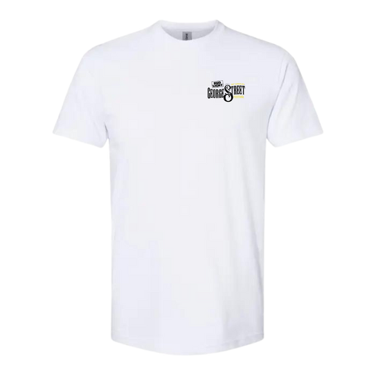 George Street Festival White T-Shirt - Pocket Logo