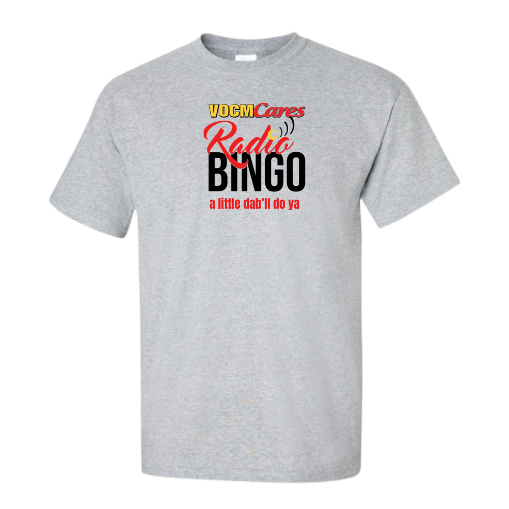 VOCM Cares Radio Bingo - Dab'll do ya (Grey T-Shirt)