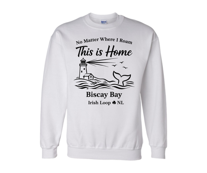 Irish Loop NL - No Matter Where I Roam - Biscay Bay -Crewneck Sweatshirt