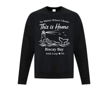 Irish Loop NL - No Matter Where I Roam - Biscay Bay -Crewneck Sweatshirt