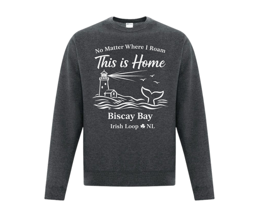 Irish Loop NL - No Matter Where I Roam - Biscay Bay -Crewneck Sweatshirt