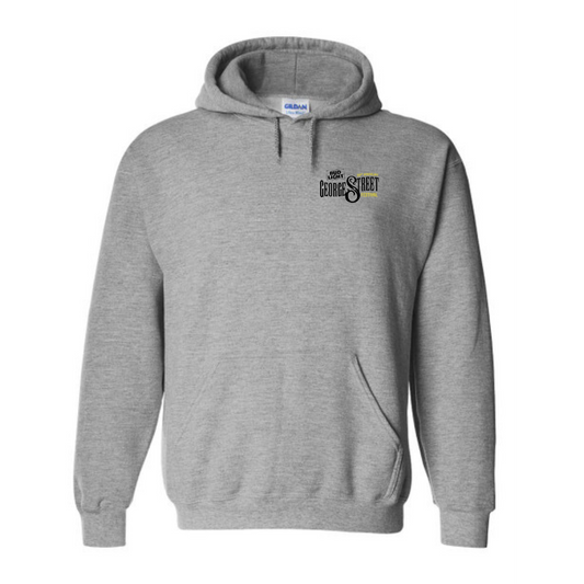 George Street Festival Grey Hoodie - Pocket Logo