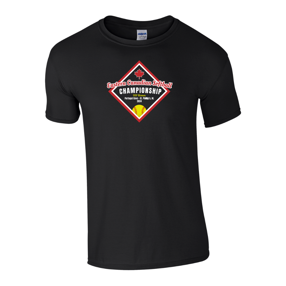 Eastern Canadian Fastpitch Championship T-Shirt Black