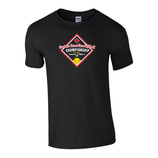 Eastern Canadian Fastpitch Championship T-Shirt Black