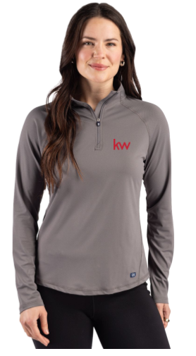 CUTTER & BUCK PROSPECT FEATHERLIGHT STRETCH LADIES’ QUARTER ZIP - PRICE:  $85.00 + HST