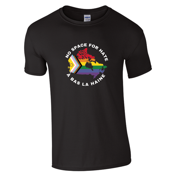 No Space For Hate CANADA Bi-Lingual (T-shirt)