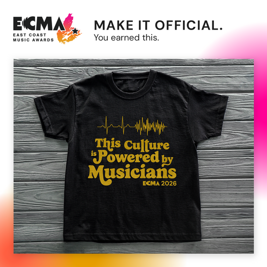 ECMA 2026 Culture Powered By Musicians  T-Shirt Design -  T-shirt