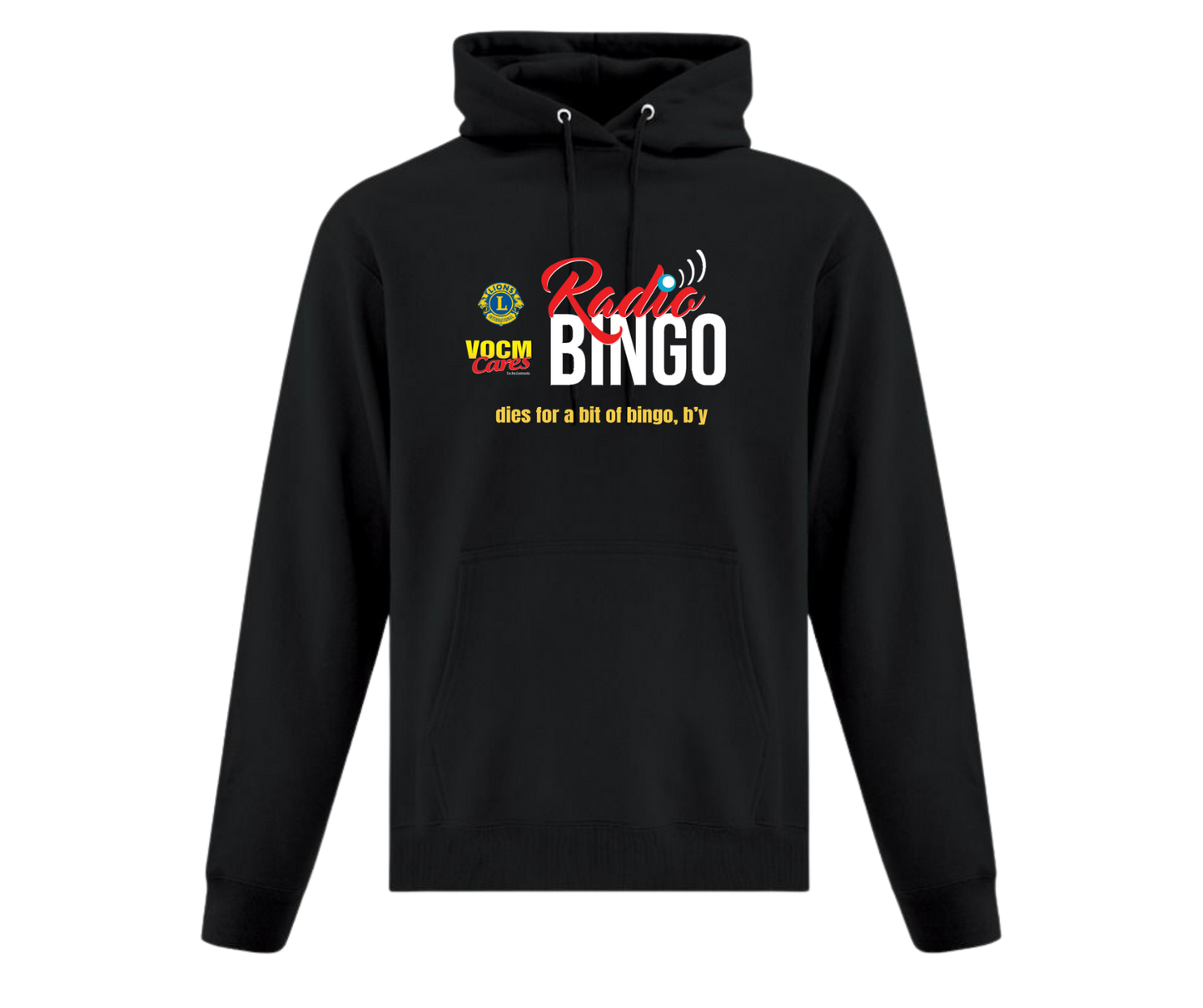 VOCM Cares Radio Bingo - Dies for bingo (Black Hoodie)