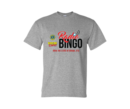 VOCM Cares Radio Bingo - Dies for bingo (Grey T-Shirt)