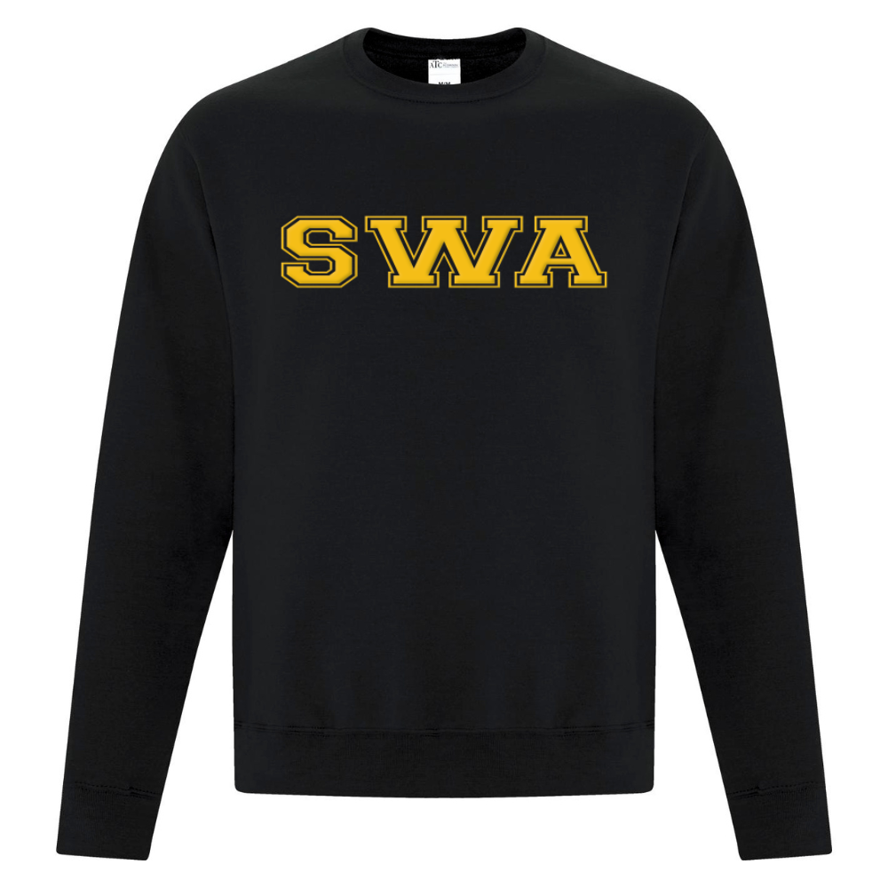 Smallwood Academy Crewneck Sweatshirt - Black with SMA Logo