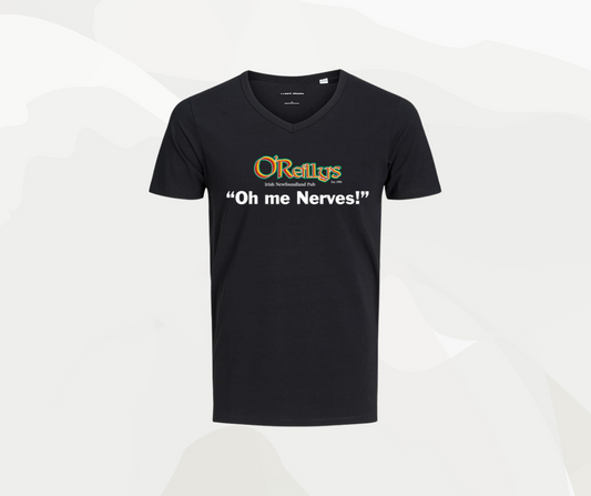 Oreilly's "Oh Mer Nerves!"  V-neck Tshirt