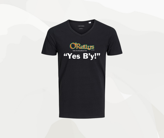 Oreilly's "Yes B'y!" V-neck  Tshirt