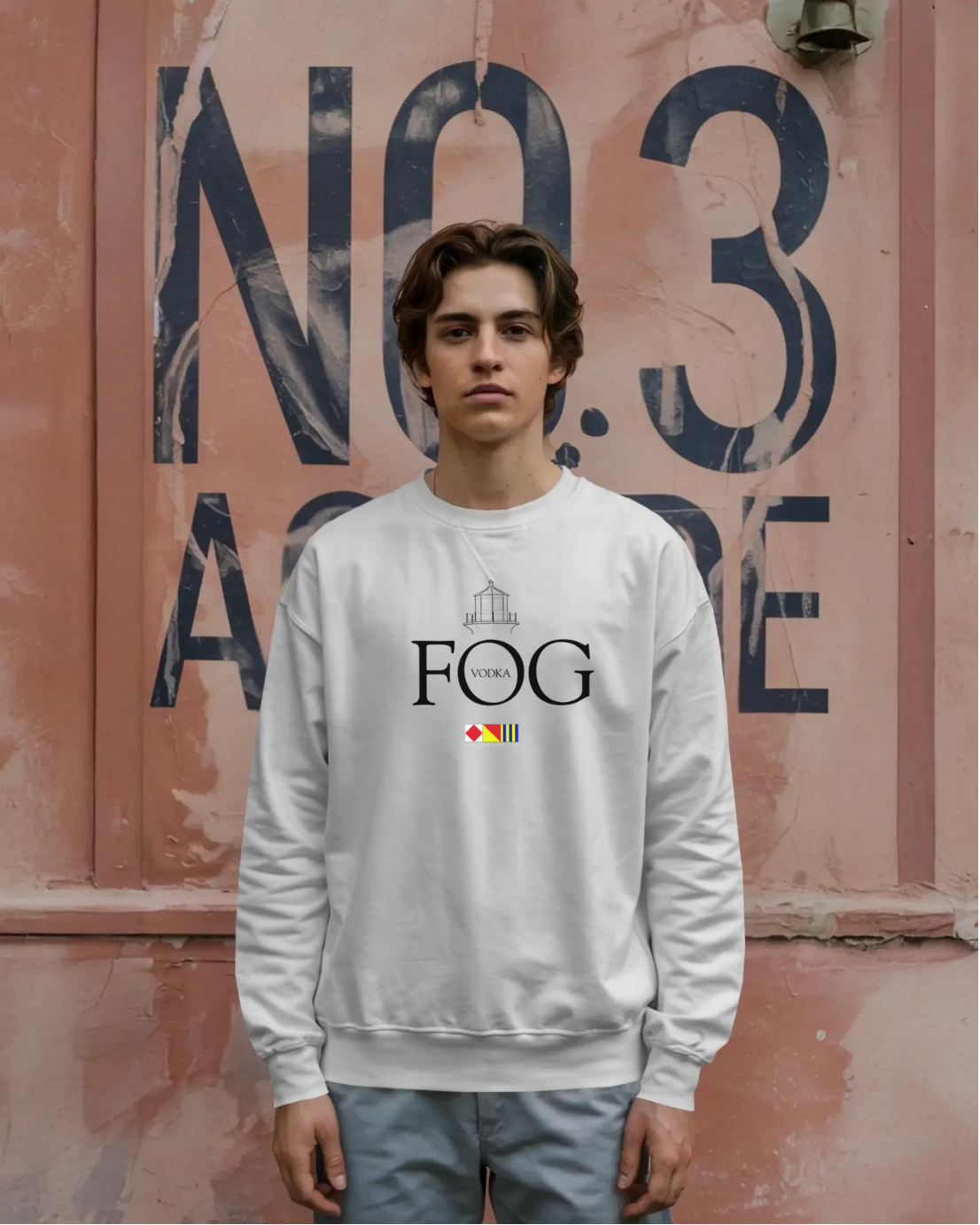 Fog Distillery -  Fog Lighthouse Logo Crew Neck