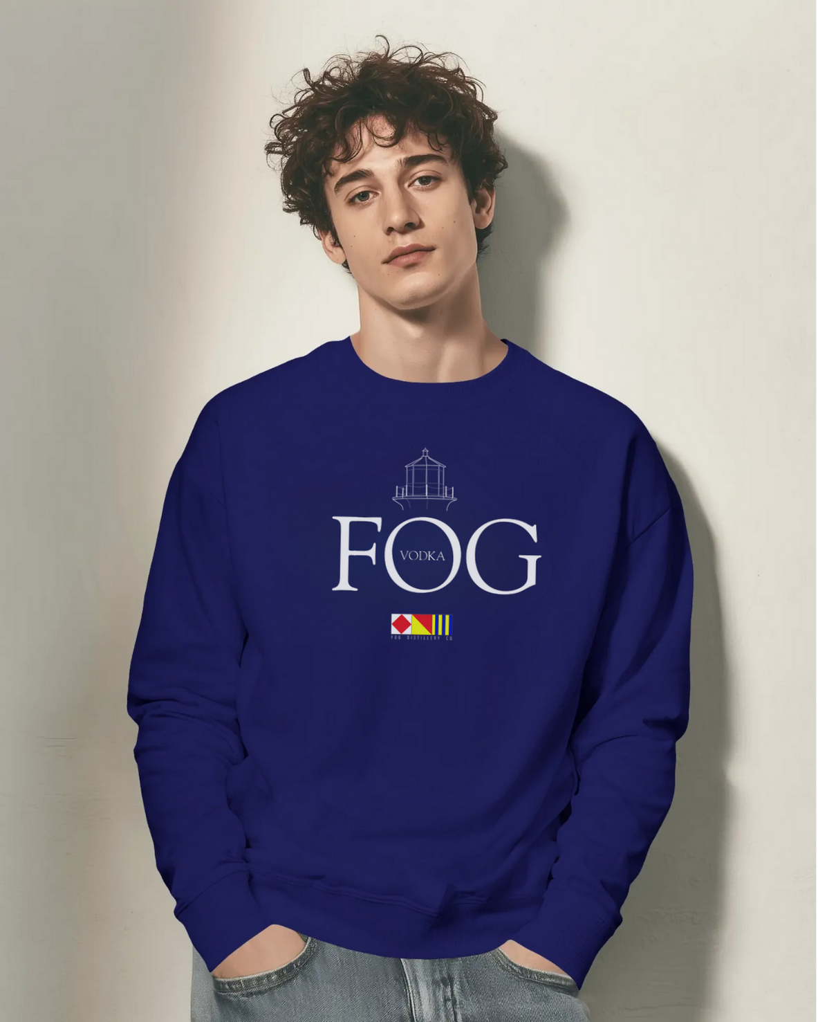 Fog Distillery -  Fog Lighthouse Logo Crew Neck