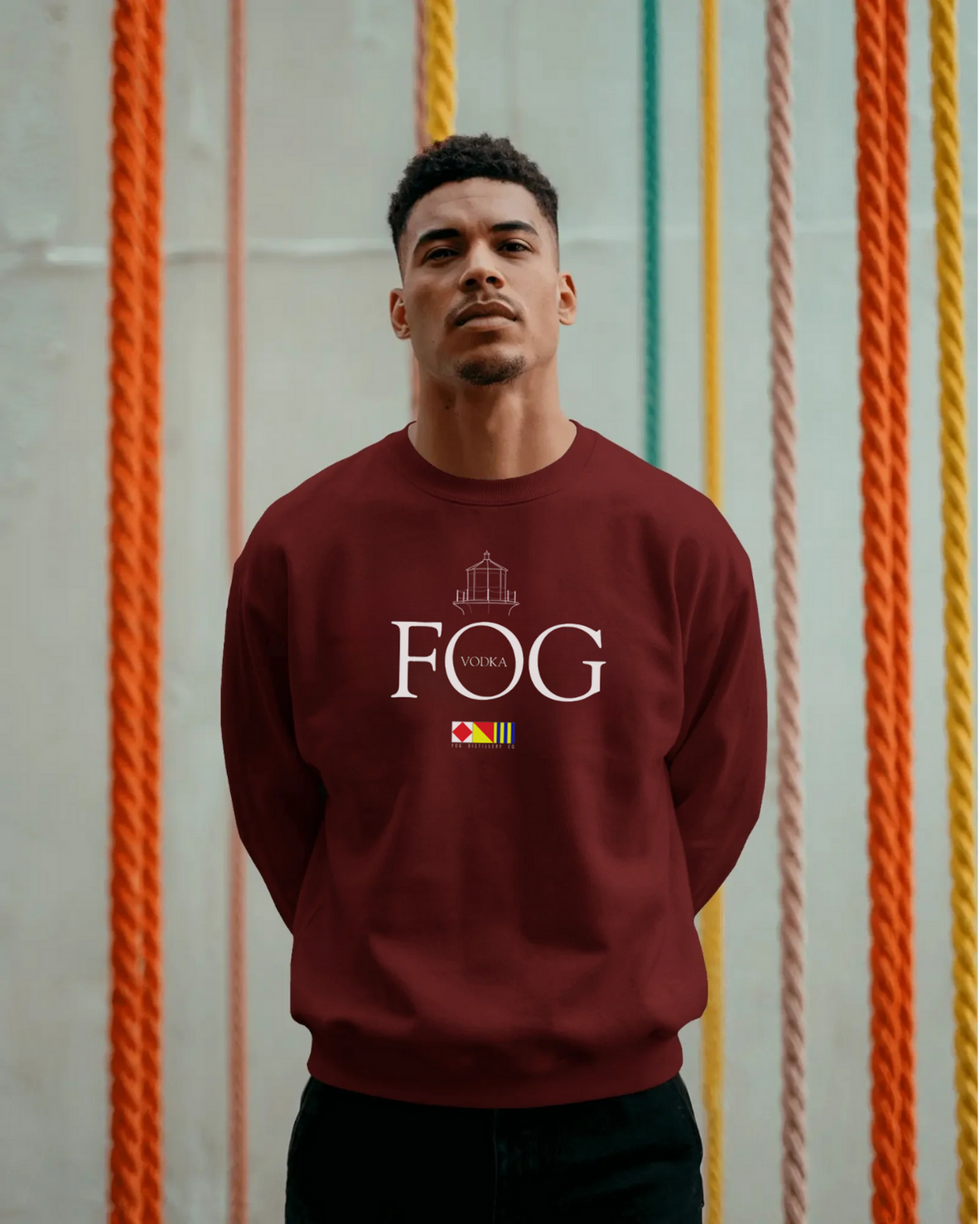 Fog Distillery -  Fog Lighthouse Logo Crew Neck