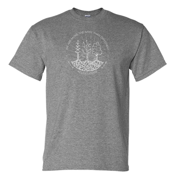 Kellie Loder (T-shirt Grey White Logo)