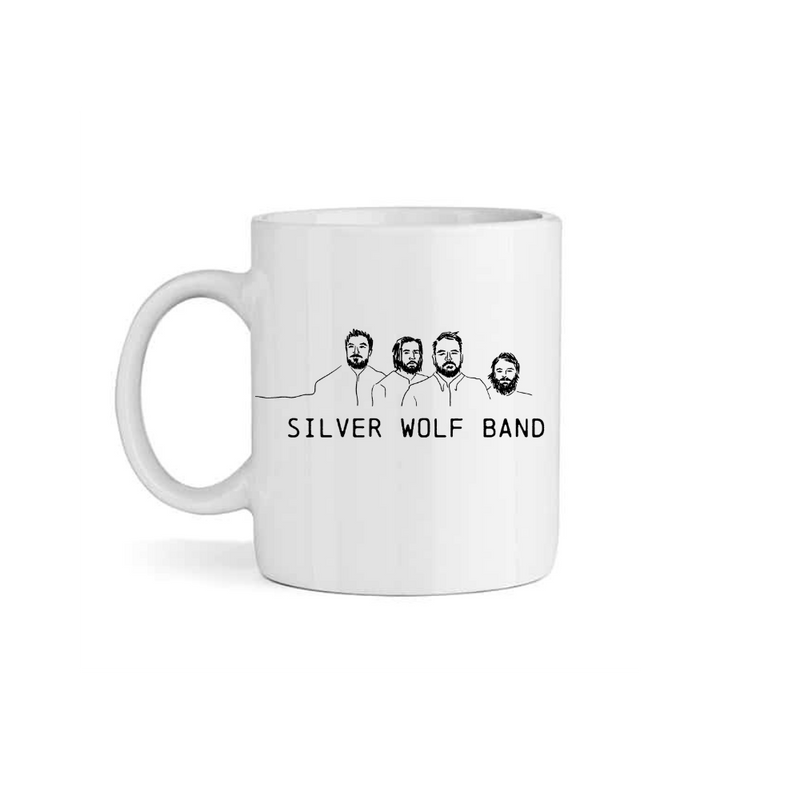 Silver Wolf Band (Mug)