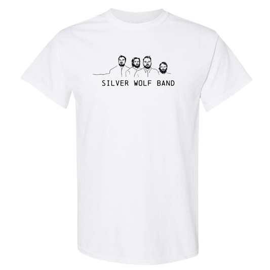 Silver Wolf Band (T-shirt Large Logo)